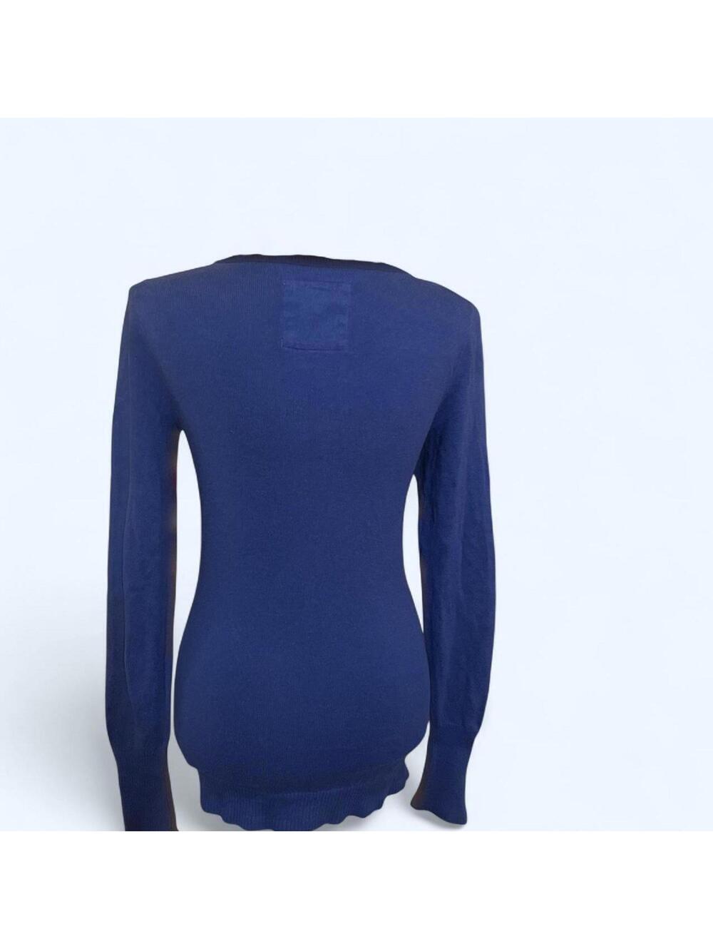 y2k hollister blue fitted preppy cardigan size small 💙 - Picture 4 of 6
